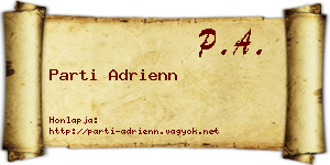 Parti Adrienn névjegykártya